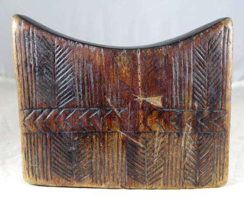 African Wooden Headrest
