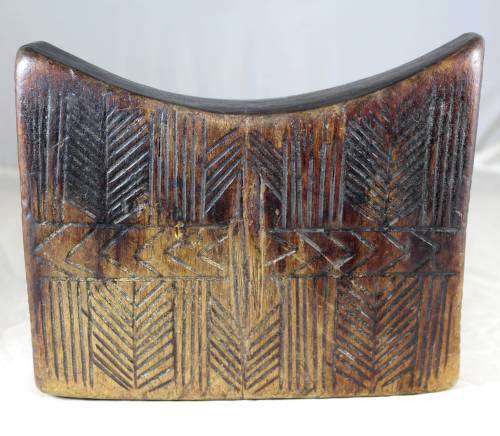 African Wooden Headrest