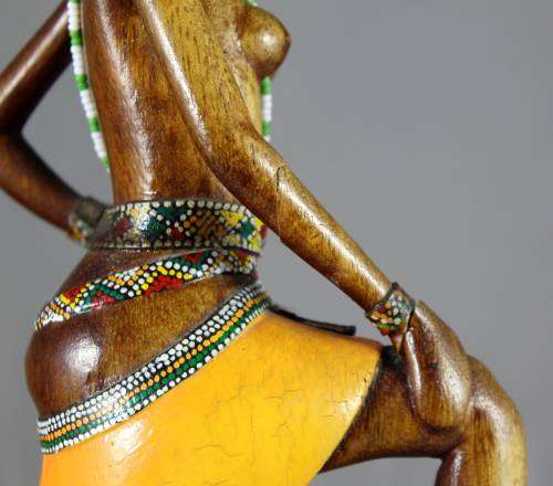 HR Mbhele - Woman With Foot on Rock