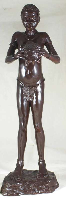 Woman Holding a Tortoise - Cast