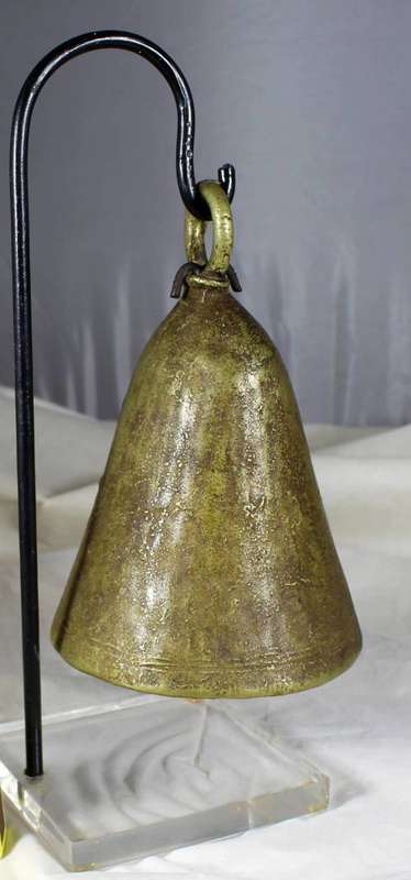Cast Metal Bell on Stand