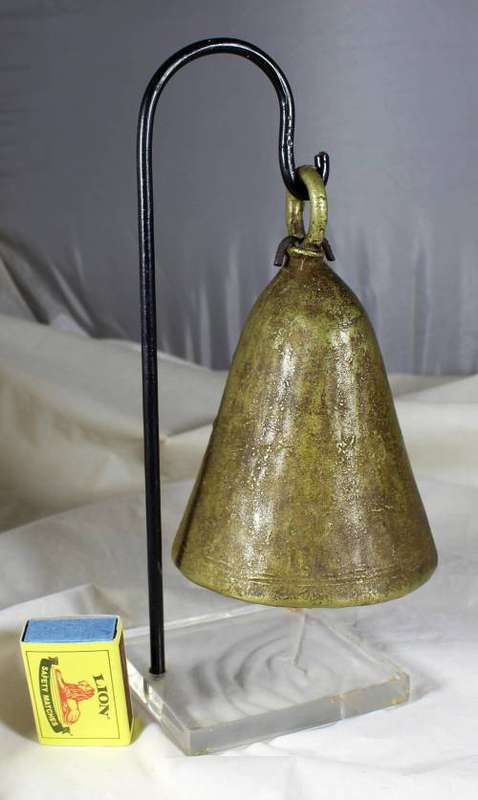 Cast Metal Bell on Stand
