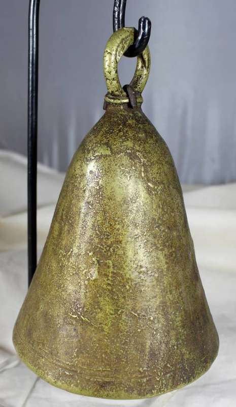 Cast Metal Bell on Stand