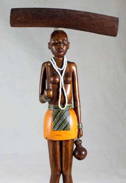 HR Mbhele - Woman Carrying a Mat