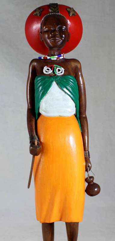 HR Mbhele - Mother and Child Carrying Water Bottle