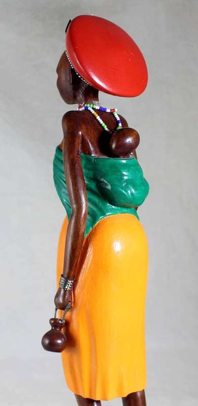 HR Mbhele - Mother and Child Carrying Water Bottle