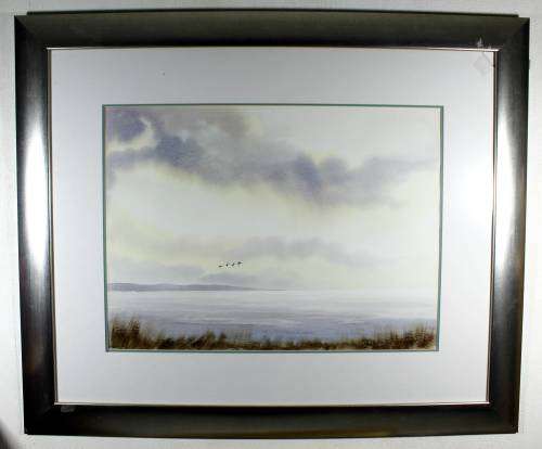 Johan Manefeldt - Birds in flight over the lake - A beautiful treasure! - Investment art,