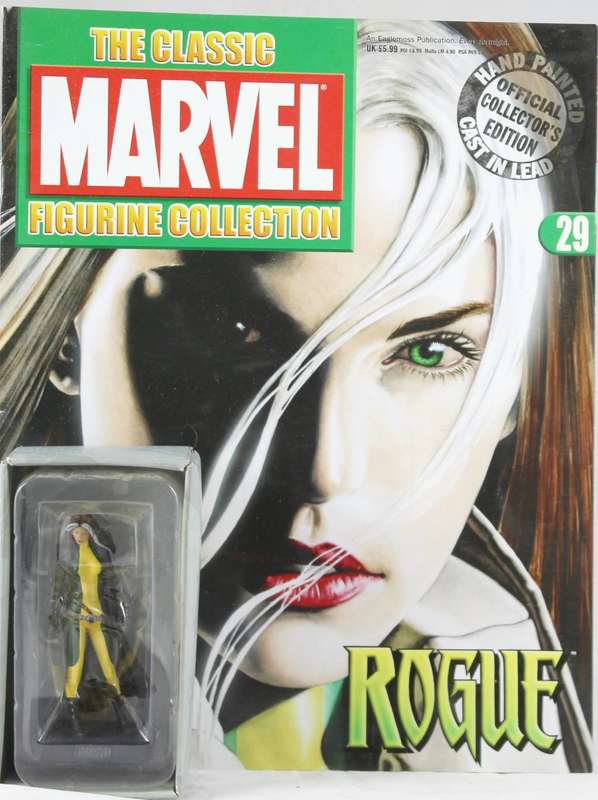 Classic Marvel collection - lead, hand painted figurine with book - Rogue