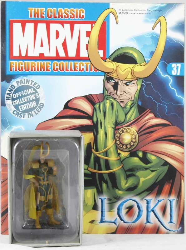 Classic Marvel - Action Figure and Book - Loki - Issue #37 - Bid Now!