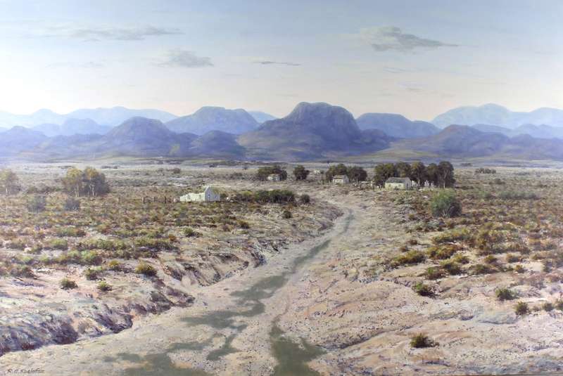 RG Roelofz - Farmhouse in the Kalahari