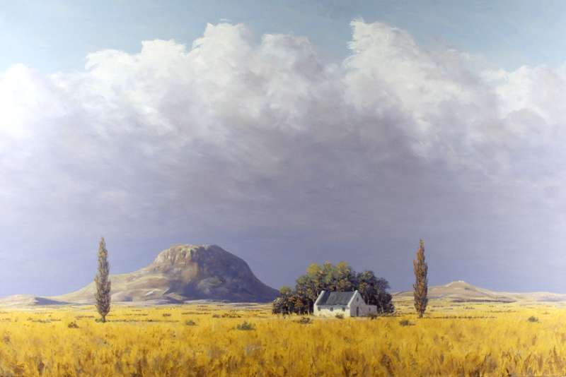 RG Roelofz - Lone house and approaching storm