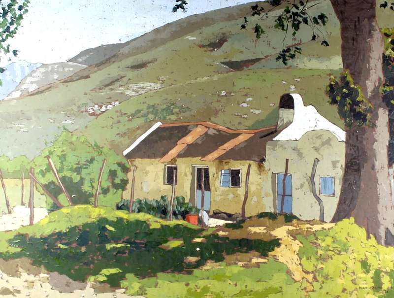 Alan Maling - House at the foot of mountains