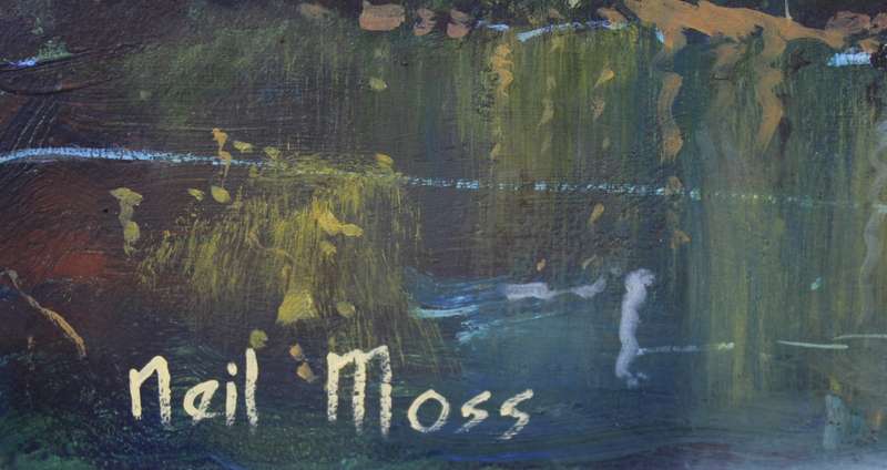 Neil Moss - Huts next to the river