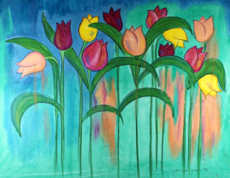 Petro van Graan - Still life flowers