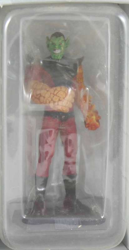 Classic Marvel collection - lead, hand painted figurine with book - Super Skrull