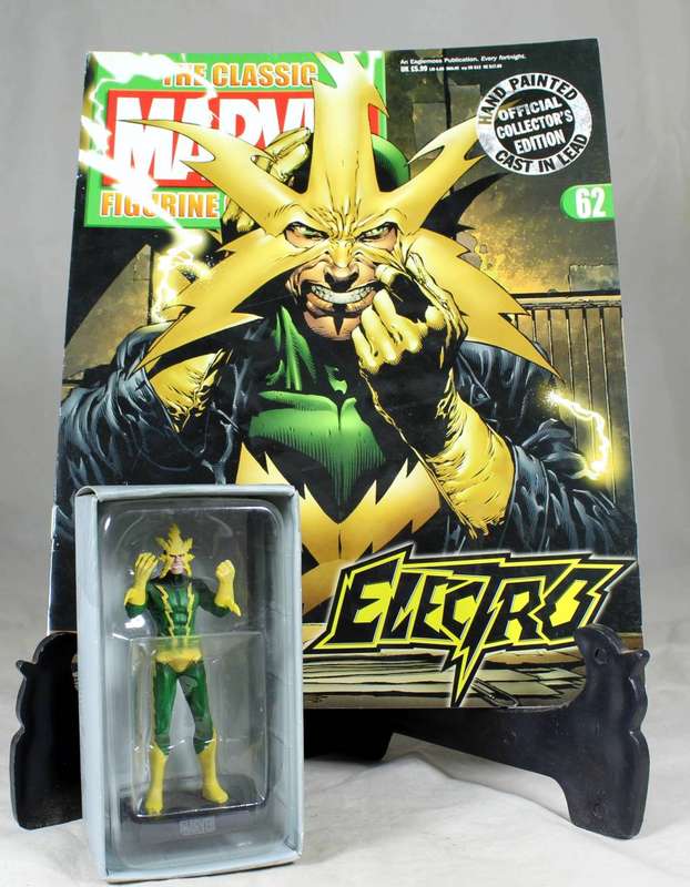 Marvel classics special edition- Lead hand painted figurine and book - Electro #62