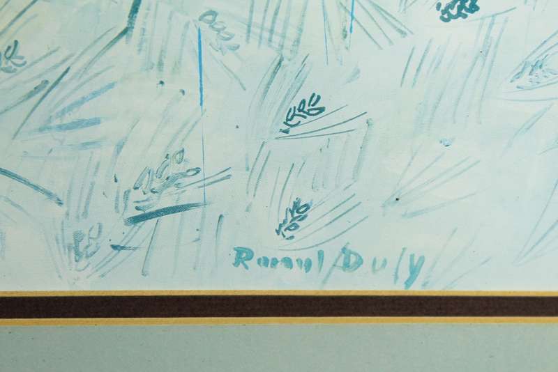 Raul Dufy - Abstract - Horses in the farmers field