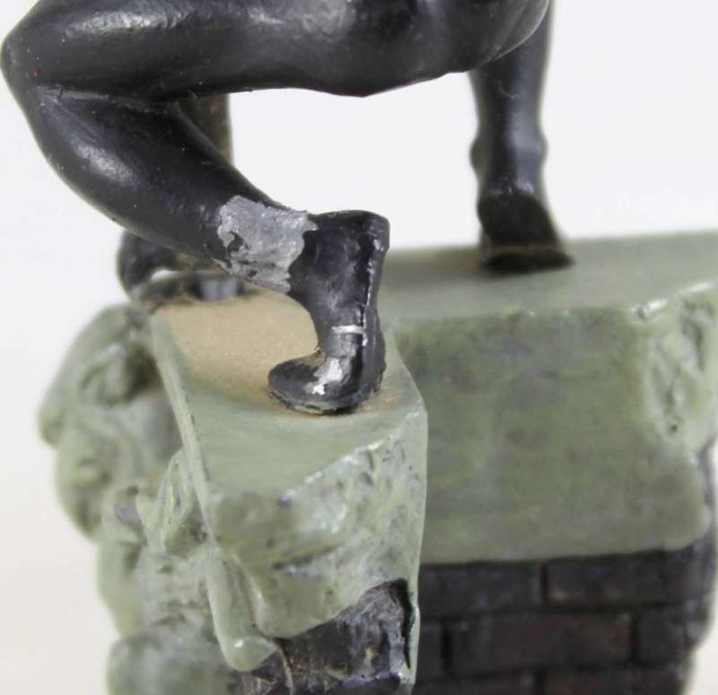 Marvel Specials collection - lead, hand painted figurine with book - Spider-Man in black costume
