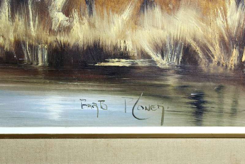 Barbara Ploner - Blue Gum trees at waters edge