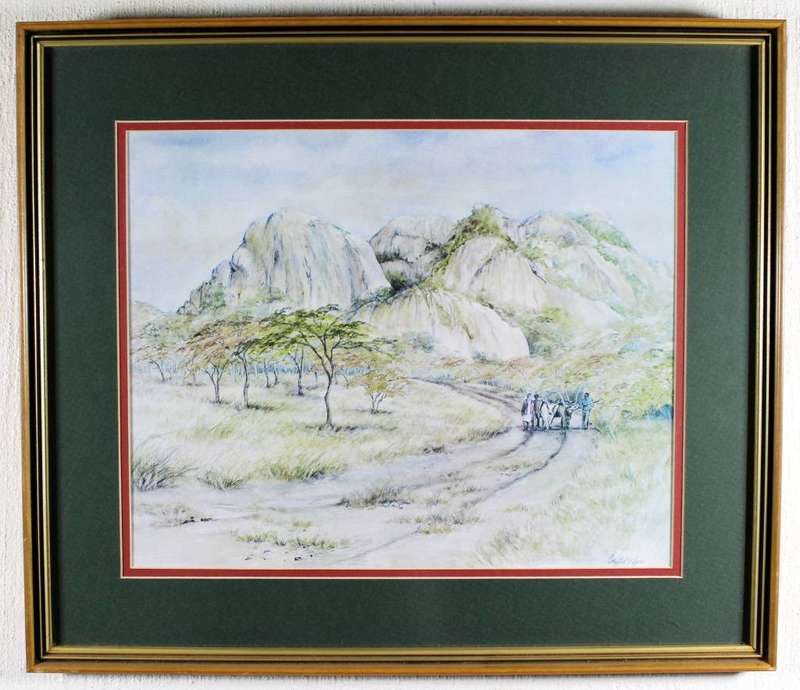 Chrystal Wynn - Donkey cart at a rocky outcrop