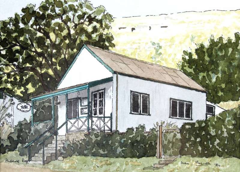 Alan Maling - Pelgrims Rest house with trees