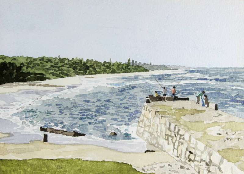 Alan Maling - Fishing on the pier