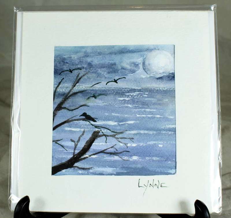 Lynne Jackson - Moonlit water scene