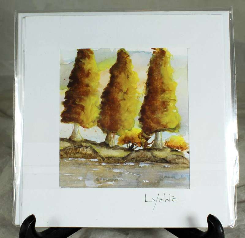 Lynne Jackson - Tall trees at waters edge