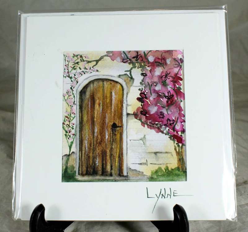 Lynne Jackson - Garden door - Greeting card