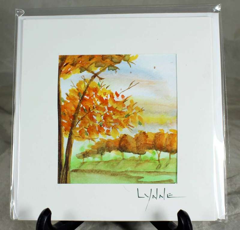 Lynne Jackson - Windswept trees - Greeting card