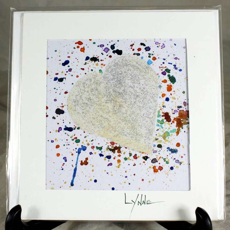 Lynne Jackson - Glitter heart - Greeting card