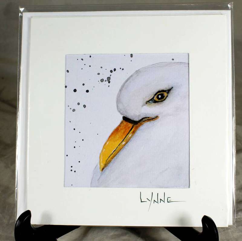 Lynne Jackson - Seagull - Watercolor greeting card