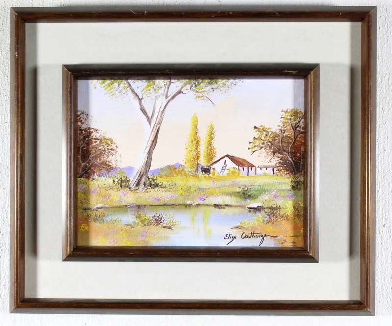 Elize Oosthuizen - Farmhouse with dam