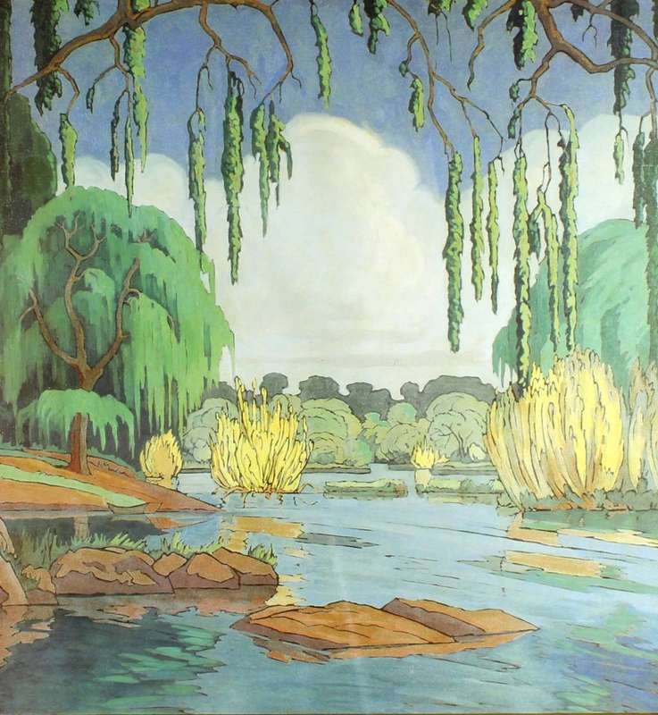 Pierneef - Station Panel - Vaal River, near Parys - Print