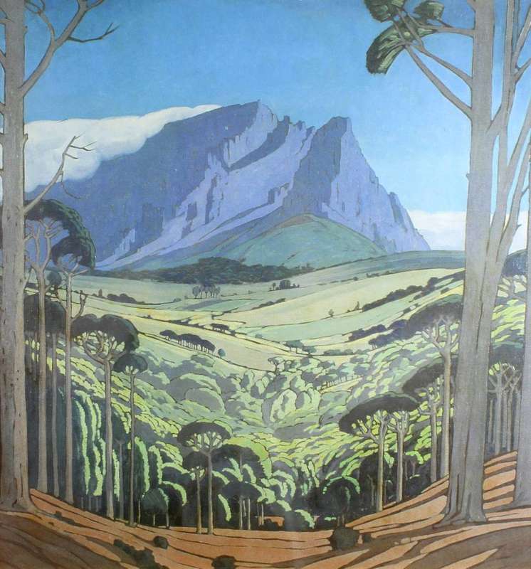 Pierneef - Station Panel - Tafelberg - Print
