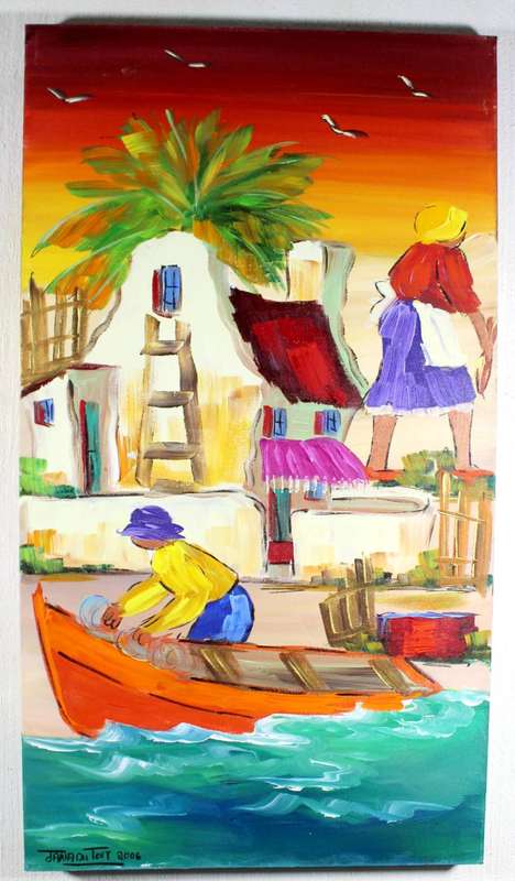 Jana du Toit - Cape Town fisherman scene