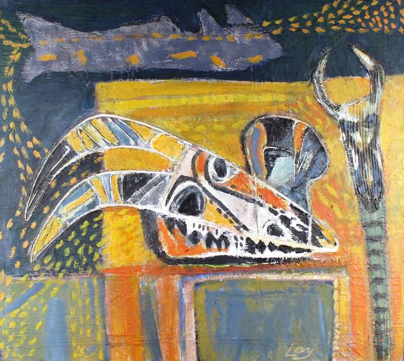 Ruth Levy - Tribal skull