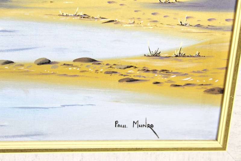 Paul Munro - Seascape with fisherman`s houses