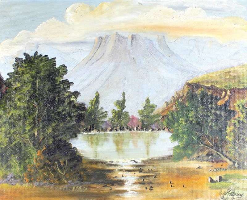 CJ Pretorius - Lake and mountains