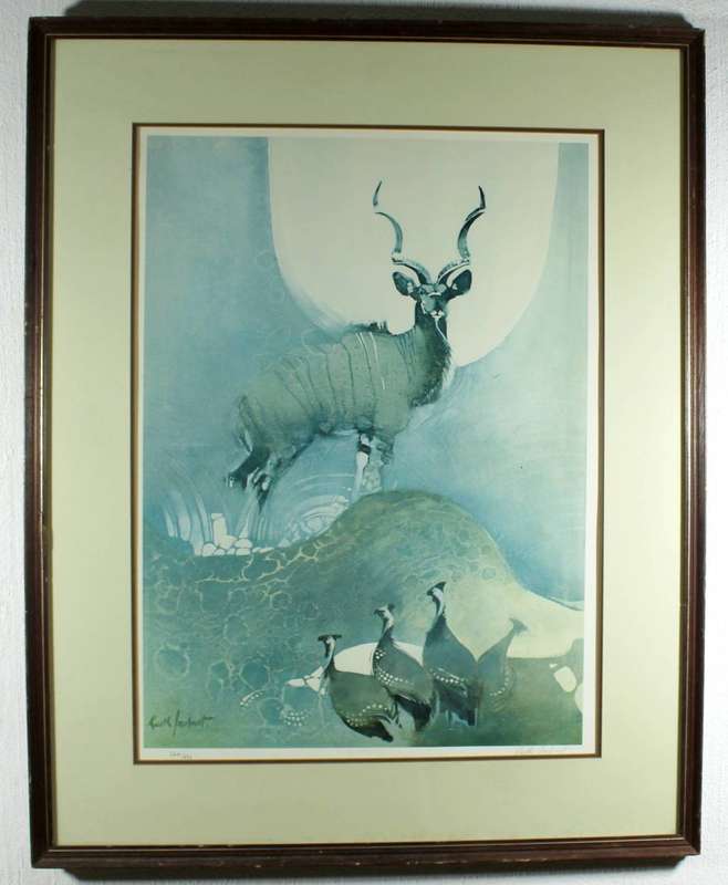 Keith Joubert - Kudu and fowl