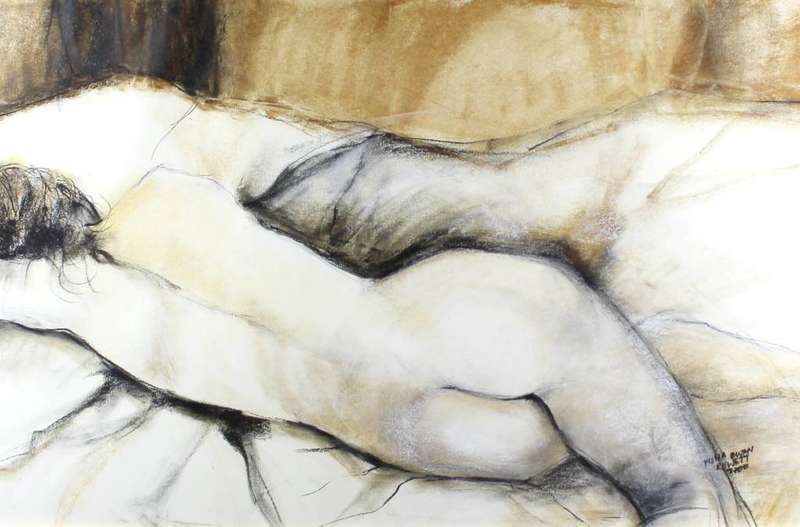 Fiona Ewan Rowett - Reclining nude