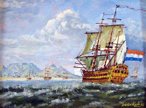 Pieter Kalf - Ships in the harbor - A stunning oil painting. Bid now!!