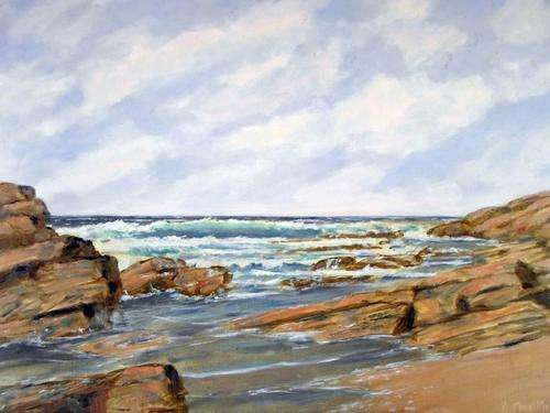 K MacMillar - Seascape - A beautiful painting! Giveaway price, act fast!