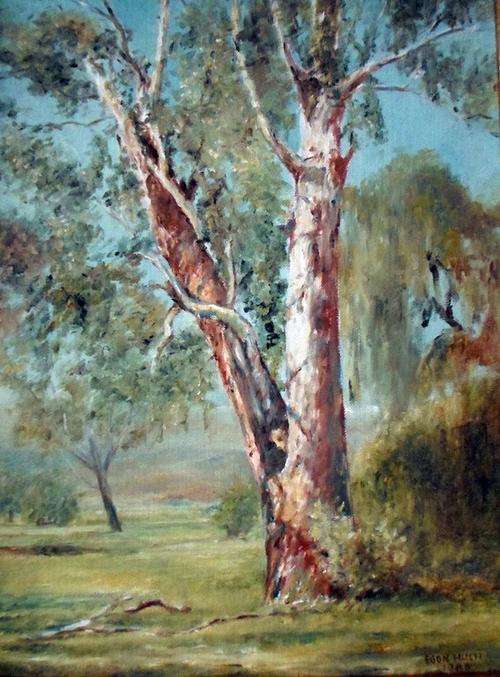 Egon Hugh - 2 oil paintings - Old but beautiful! Bid now!