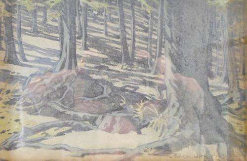 Erich Mayer - Forest floor - A beautiful little treasure! Bid now!!