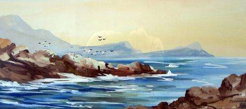 H Anderson - Steenbras Mouth - A truly outstanding painting!! Bid now!!