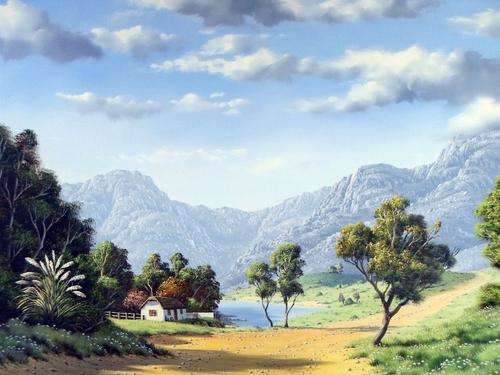 Paul Munro - Farm scene - An absolute stunning painting!! Investment art at its finest!!