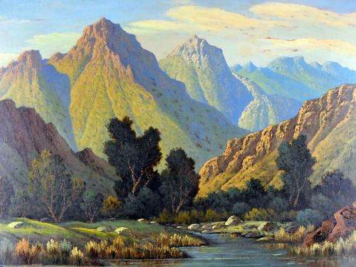 AJ Swanepoel - Landscape art at its finest!! Bid now!!