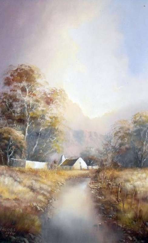 Jacobi - Farmscene - A magnificent painting!! Bid now!!