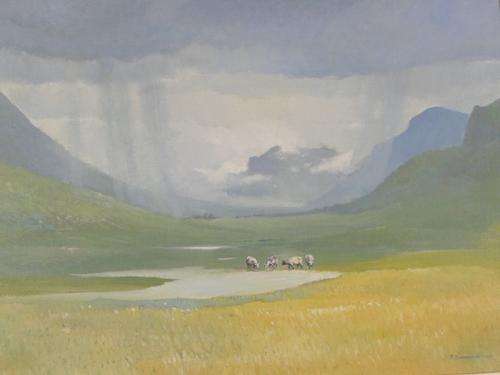 F Esterhuize - Pastoral scene - A stunning painting! Bid now!!